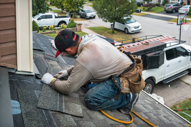 Professional Roof Inspection technician working in Highland, NY